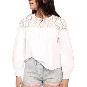Cami NYC Lacie Boho Lace White Blouse
